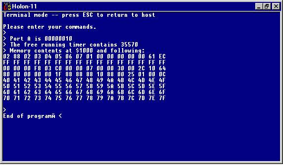 testing the final program from coldstart (6940 Byte)
