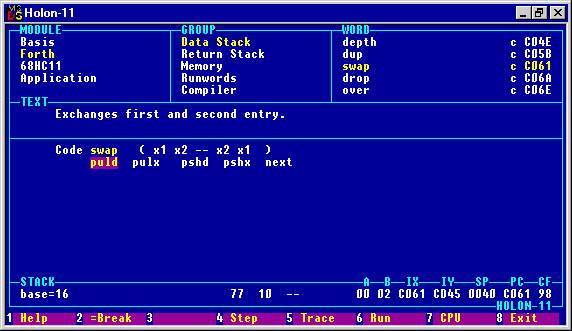 single stepping through a machine code word (34350 Byte)