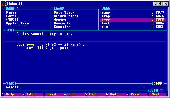 The browser user interface (7030 Byte)